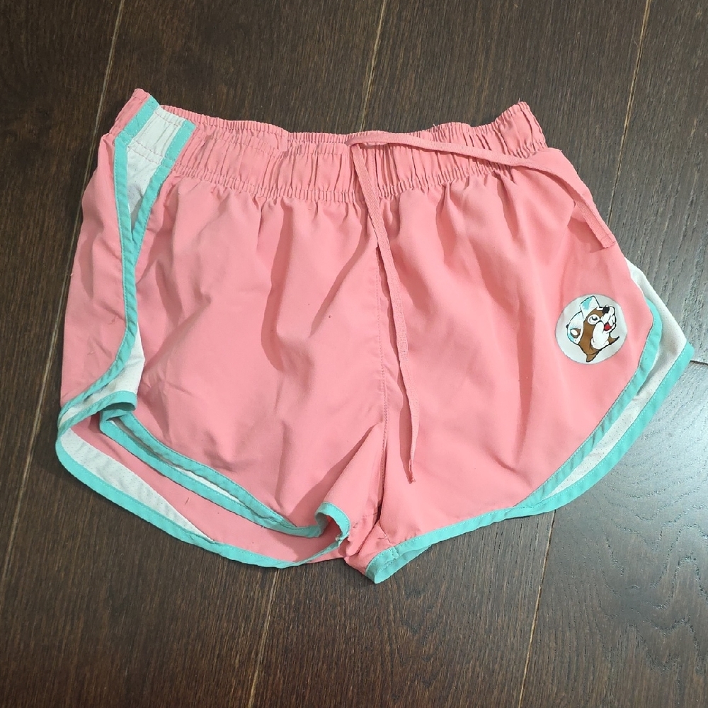 Women's Athletic Shorts - Pink and Teal